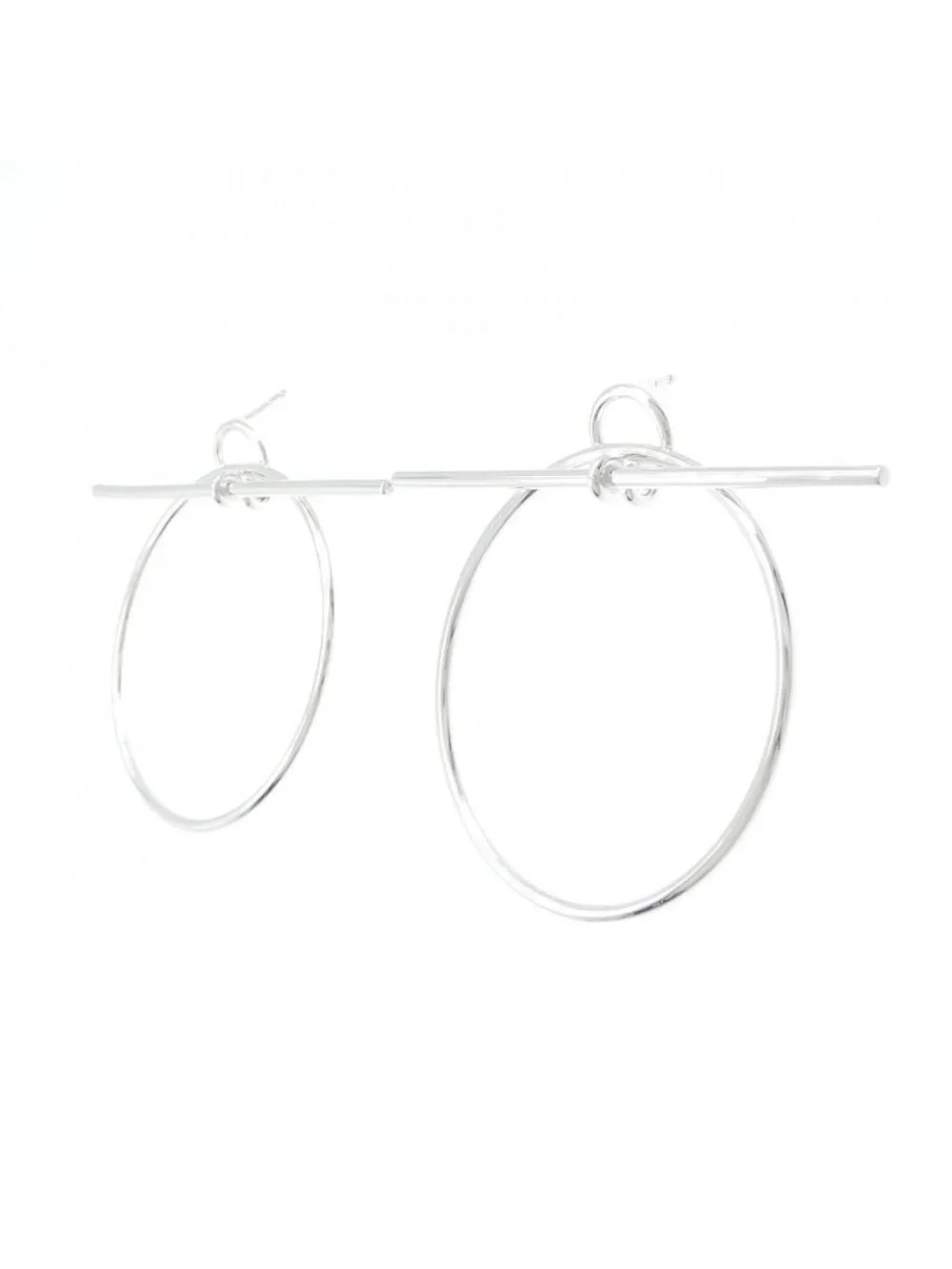 Hermes Echappee Earrings Silver - Picture 2 of 4